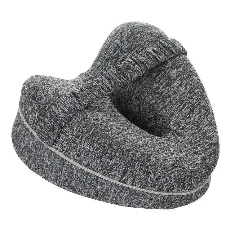 Memory Cotton Leg Pillow for Pregnancy and Side Sleepers Hollow Heart Shape Orthopedic Sciatica Relief Bed Sofa