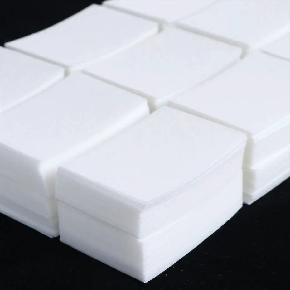 Lint-free nail polish remover wipes, white cotton pads for manicure, 450 pcs