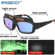 ProWeld Auto Dimming Welding Glasses Solar Powered Anti Glare Eye Protection For Arc Welding Goggles