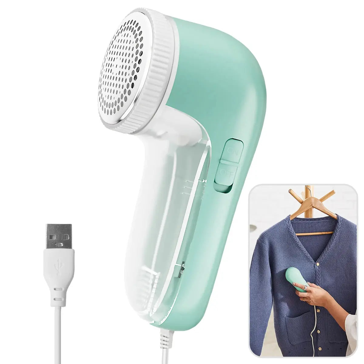 BrightNest Electric Fabric Lint Remover Shaver With Stainless Steel Blades And Micro Arc Mesh For Gentle Fabric Refresh