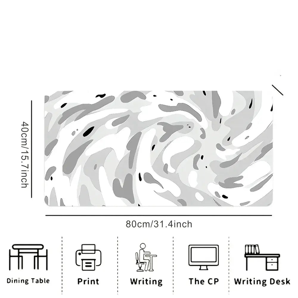 Large Line Texture Mouse Pad With Durable Stitched Edges Non Slip Base For Office Gaming And Study