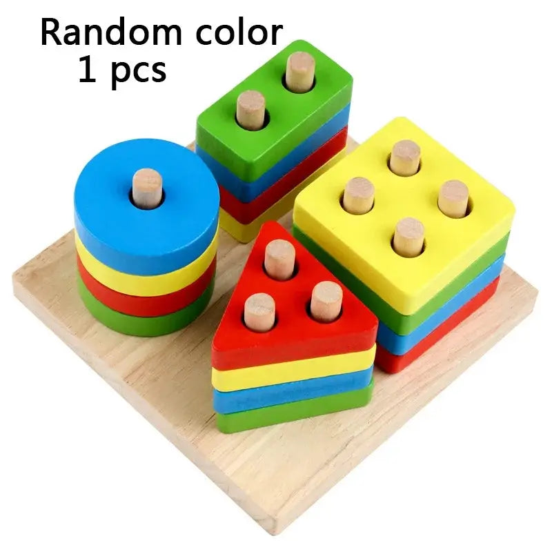 Wooden Puzzle For Kids 1 Set Early Education Logic Square Toy For Children Learning And Critical Thinking