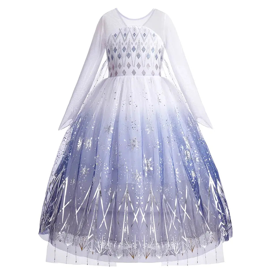 Girls Elsa Anna Rapunzel Jasmine Princess Dress Costume For Carnival Party Cosplay Halloween Christmas