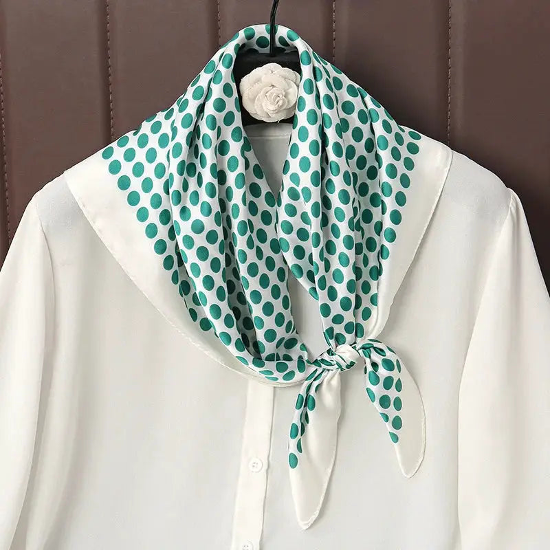 Luxe Silk Satin Square Scarf Silk Feel Finish Versatile Fashion Wrap For Shawl Hijab Neckerchief Hair Ribbon Headband
