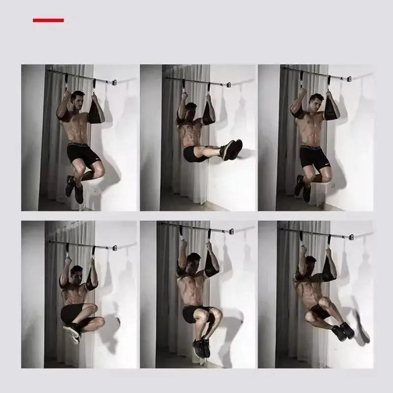 Fitness AB Sling Straps Suspension Rip Resistant Heavy Duty For Pull Up Bar Hanging Leg Raises Home Gym Equipment