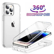 NovaShield 360 Full Body Clear Case For iPhone 17 16 15 14 13 12 11 Pro XS Max 7 8 Plus Shockproof Full Coverage