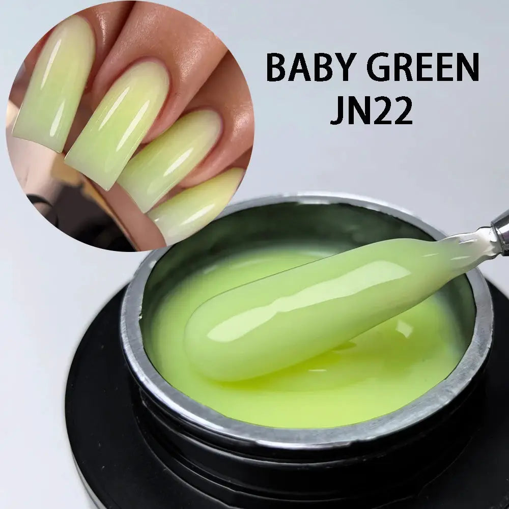 Jillnails 50g Self Leveling Medium Gel Milky Pink White Builder For Easy Shaping Without Running Into Cuticles
