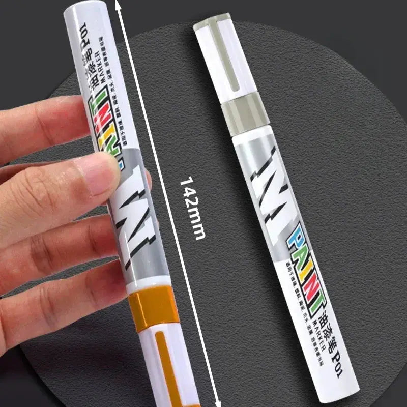 Car Paint Scratch Repair Brush Pen Waterproof Marker For Auto Finishes Minor Scratches Black White Red Silver