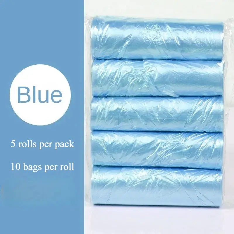 5 Rolls Pack Small Disposable Trash Bags For Kitchen Cleanup And Household Waste Bags