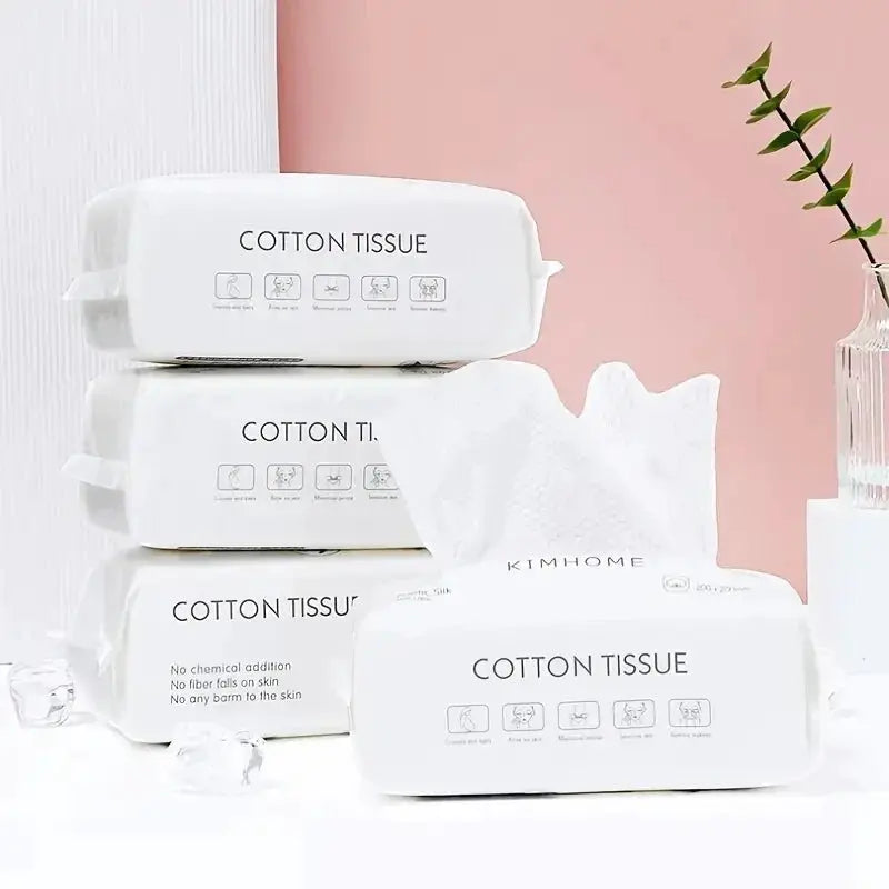 Soft Cotton Disposable Face Towels Pack 50 Or 100 Pcs For Washing And Drying Face Bathroom Essentials