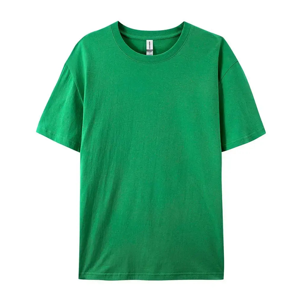 One Hundred Percent Cotton Solid T Shirts For Men And Women Short Sleeve Casual Wear Soft Tees