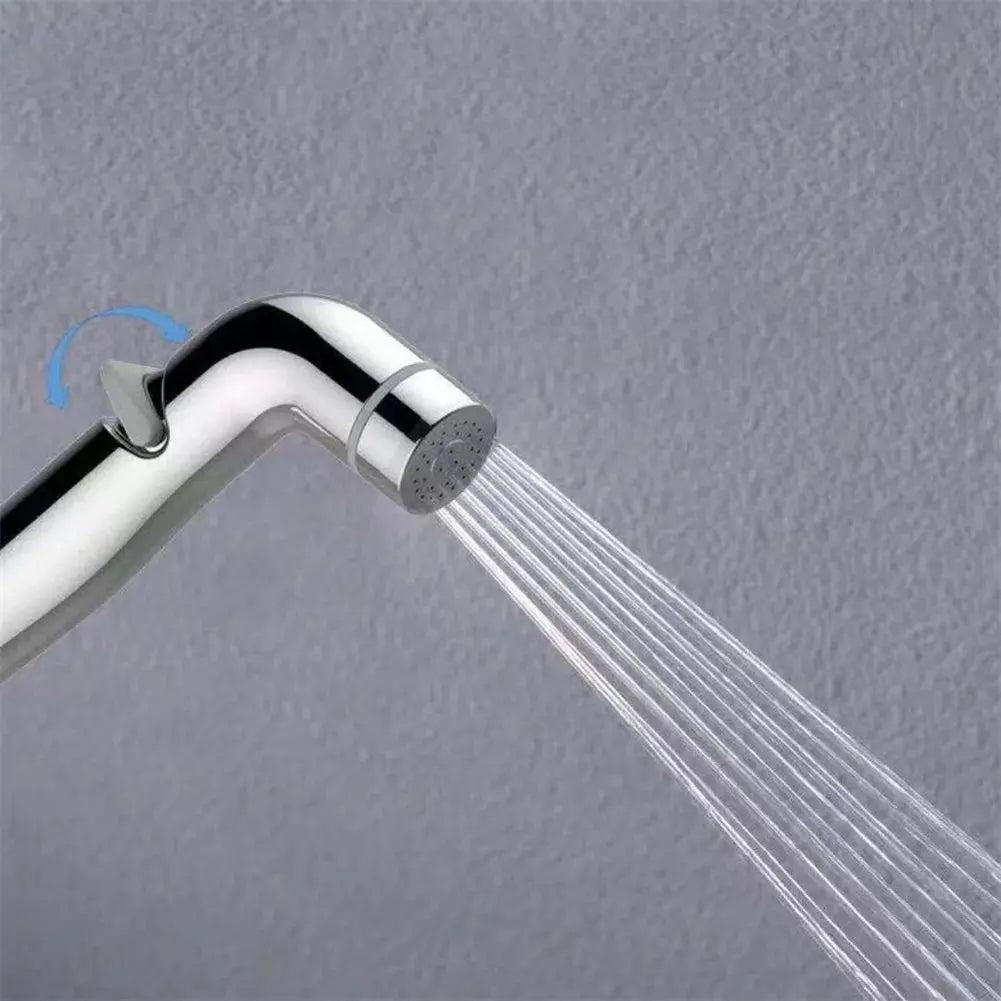 Chrome toilet bidet sprayer handheld shower head with adjustable flow