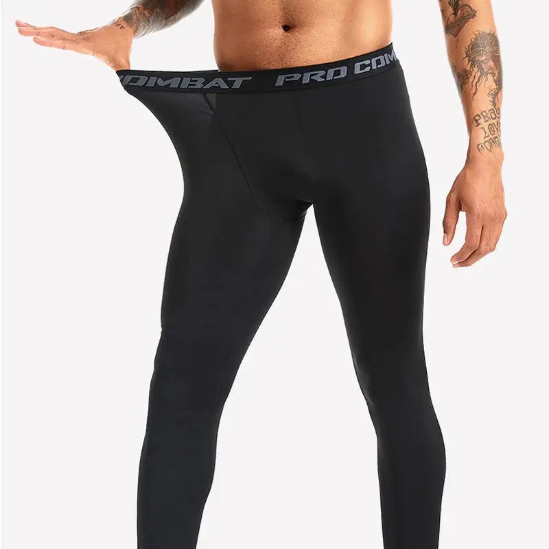 New Men's Compression Pants Leggings Running Training Quick Dry Fitness Jogging Workout Trousers