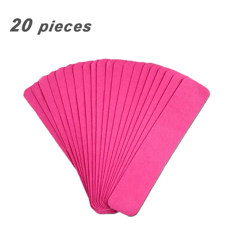 Kinesiology tape set of 20 precut pink strips, waterproof elastic adhesive, for muscle support by Simples Market