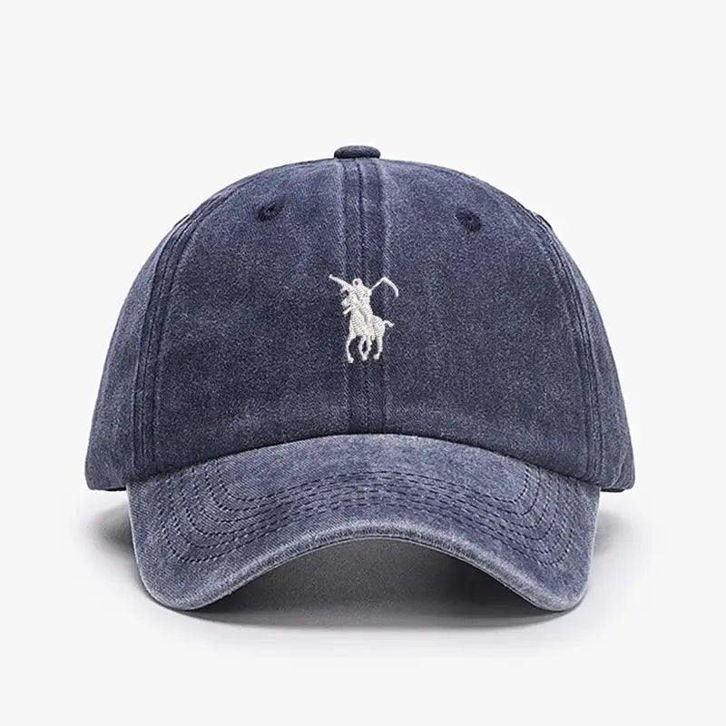 Grim Reaper Embroidered Baseball Cap For Men Women Soft Cotton Washed Adjustable Dad Hat