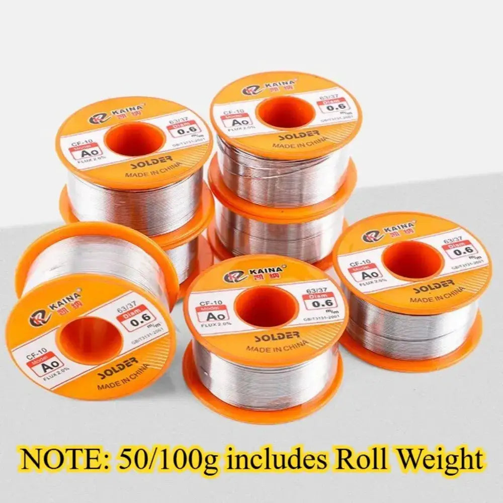 CF10 Rosin Core Solder Wire Tin For Electronics Reel 0.5mm 0.6mm 0.8mm 1.0mm 1.2mm 1.5mm 2.0mm 100 And 50 Grams