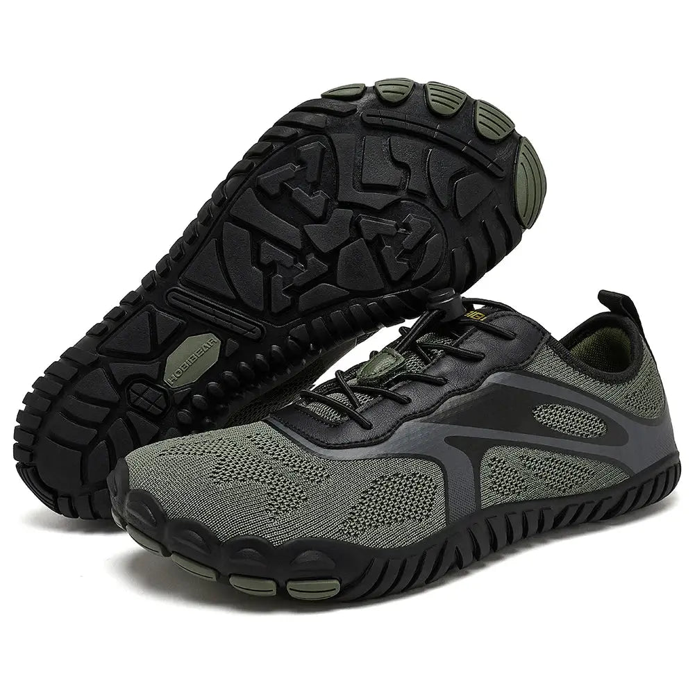 Hobibear Unisex Barefoot Shoes Wide Toe Zero Drop Beach Walking Sneakers With Elastic Band Closure Running Shoes