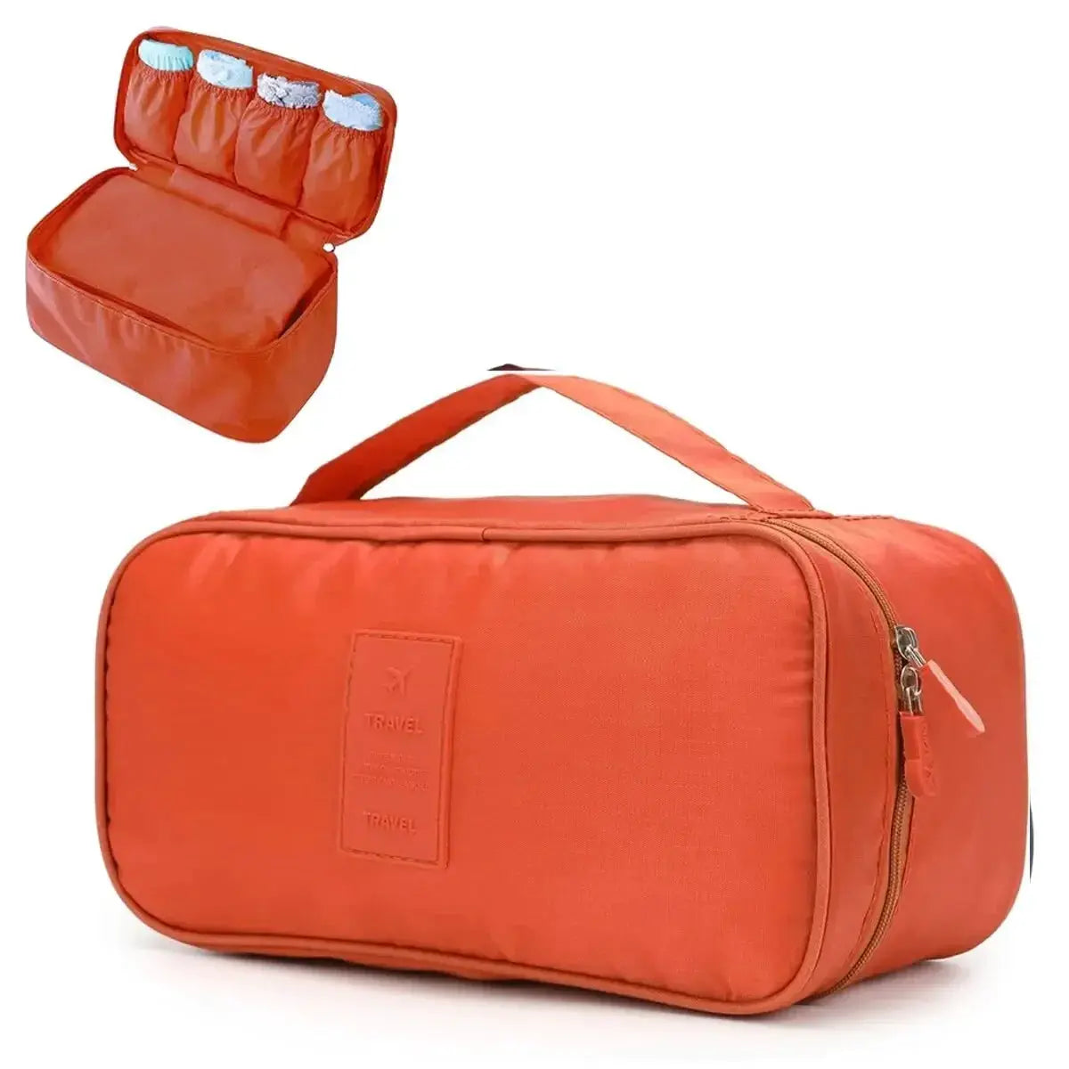 TravelMate Portable Travel Storage Bag Multi Function Bra Underwear Organizer Cosmetic Case Lightweight Design