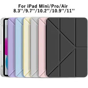 AuroraGuard 3Y Fold Flip Clear Case For iPad 10Th And 11Th Gen 2025 10.2 Inch Ultra Slim Transparent PU Cover