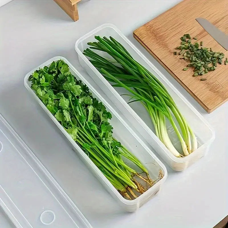 Refrigerator Fresh Keeping Storage Box Transparent Sealed Food Preservation Containers for Kitchen Organization