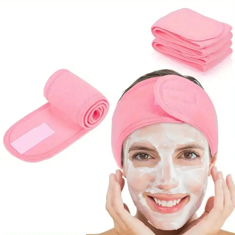 Womens Adjustable Wide Headband For Yoga Sports Spa Makeup Skincare