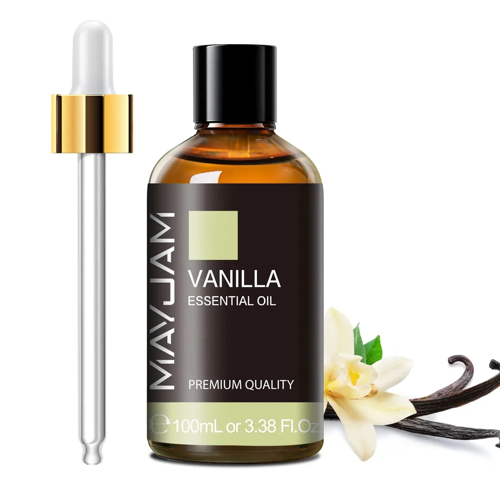 Mayjam 100ml Pure Essential Oil With Glass Dropper Lavender Eucalyptus Rosemary Vanilla Aromatherapy Oil
