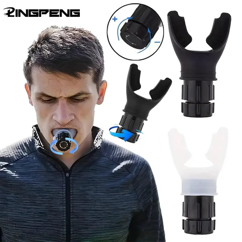 Portable Lung Capacity Abdominal Breathing Trainer With Adjustable Resistance For Enhanced Breathing And Sleep Quality