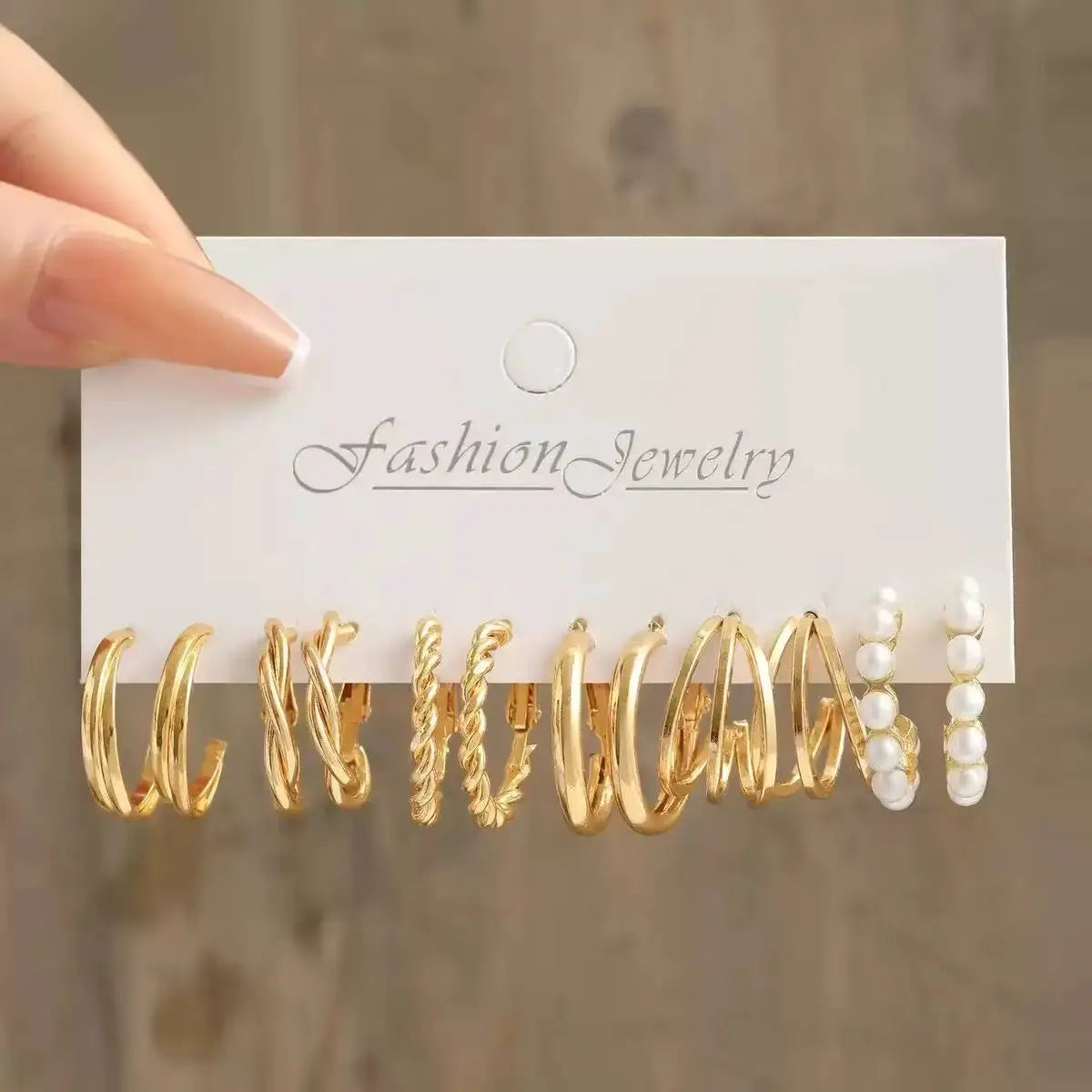 European And American Metal Earrings 24 Piece Set Featuring Pearls Mushrooms Snakes Butterflies And More Fashion Jewelry