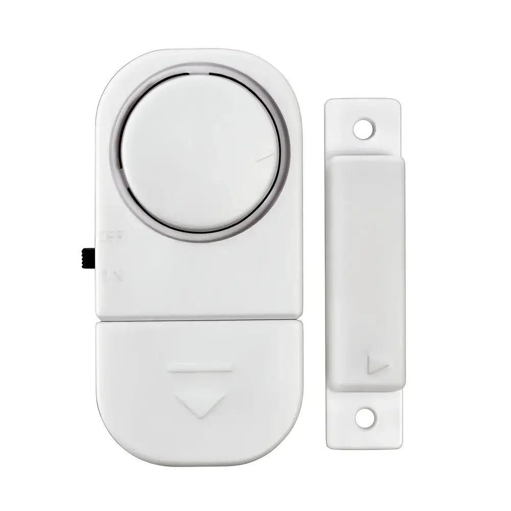 2-piece door magnetic sensor with magnet, white wireless security alarm 90dB Simples Market