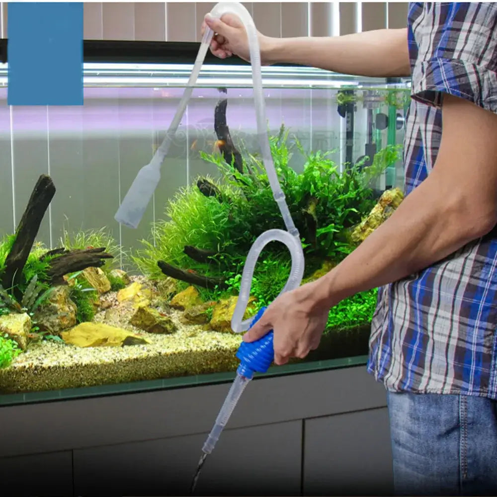 Aquarium Siphon Vacuum Gravel Cleaner Siphon Pump for Water Change and Tank Maintenance
