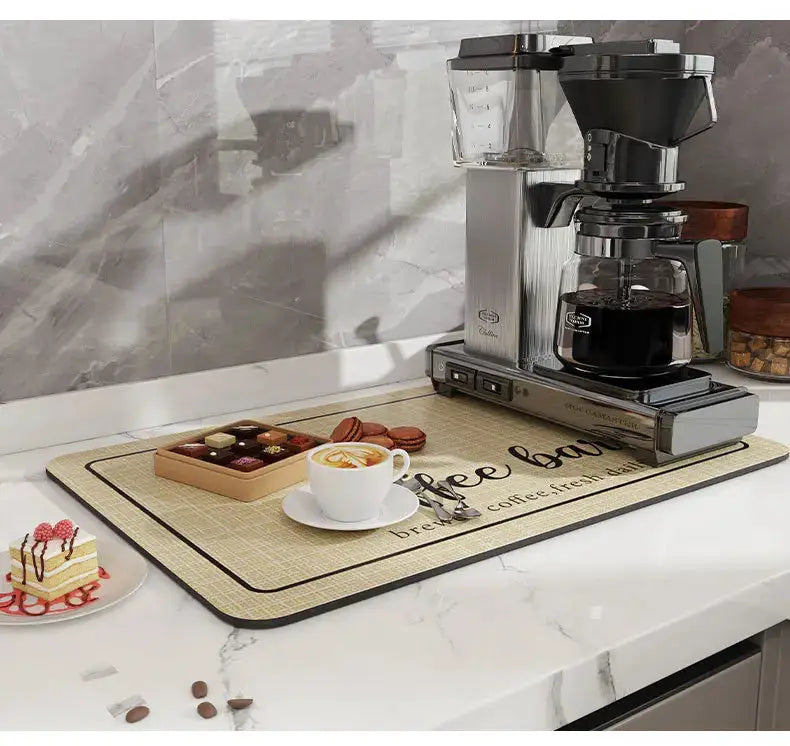 EcoBrew Coffee Machine Mat With Antifouling Technology Keeps Cup Area Dry And Stain Free