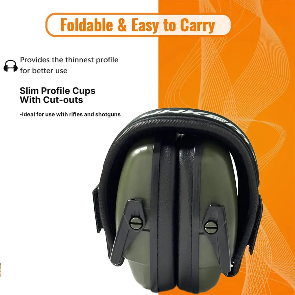 YHKEMA Tactical Earmuffs Ear Protection For Shooting NRR 25dB Noise Reduction Passive Hearing Protector