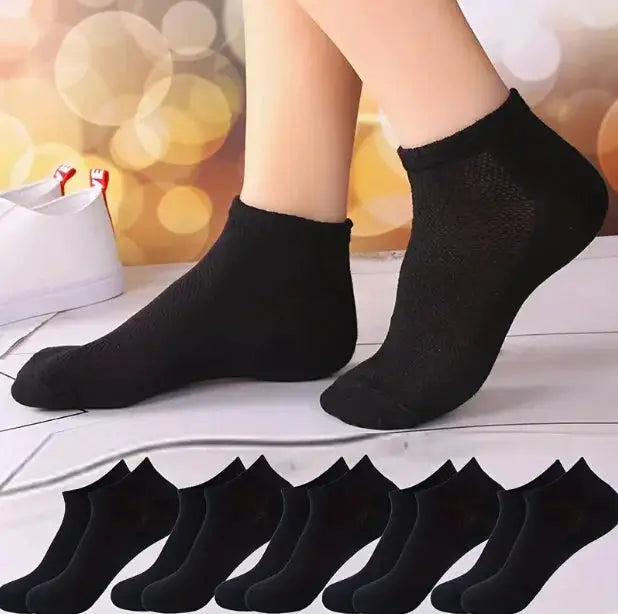 Unisex Summer Mesh Ankle Running Socks Black White Gray Breathable Thin Low Cut No Show For Women And Men
