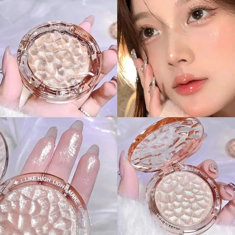 High Gloss Powder Glitter Highlight Contour Palette With Concealer For Natural Long Lasting Radiant Finish