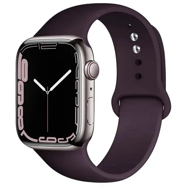 Silicone Band For Apple Watch straps 49mm 40mm 44 mm 45mm 46mm 42mm 41mm 38mm sports bracelet iWatch series 10 9 8 3 SE ultra 2