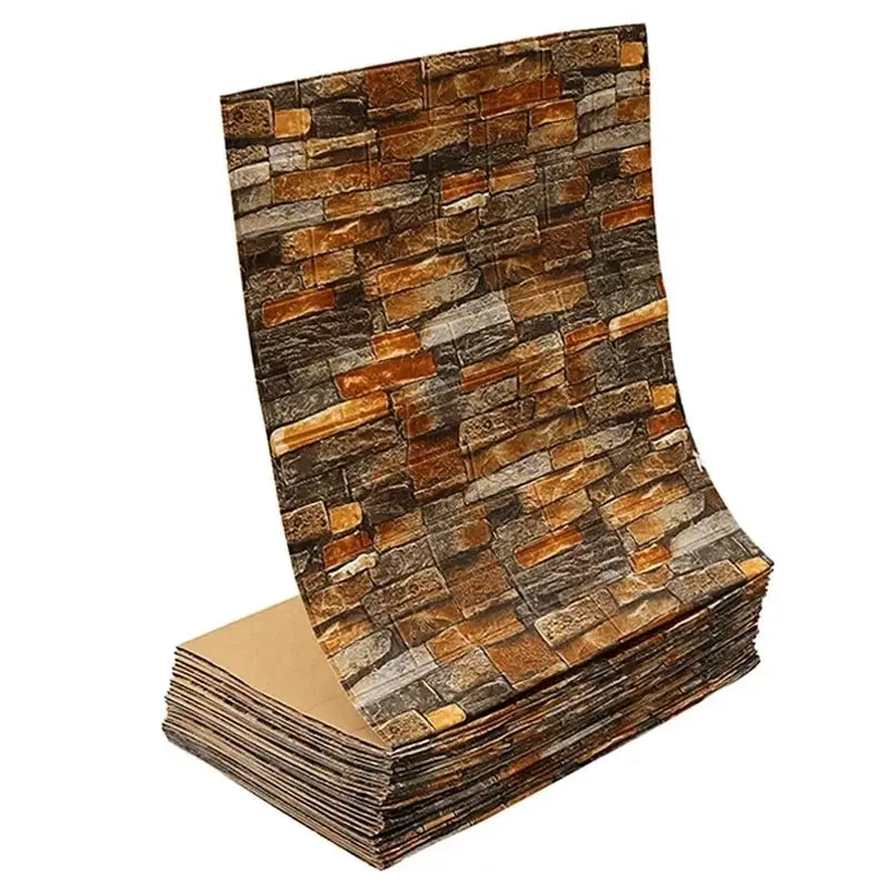 NovaHome 3D Foam Brick Wallpaper Roll Waterproof Self Adhesive Wall Decor For Living Room And Kitchen