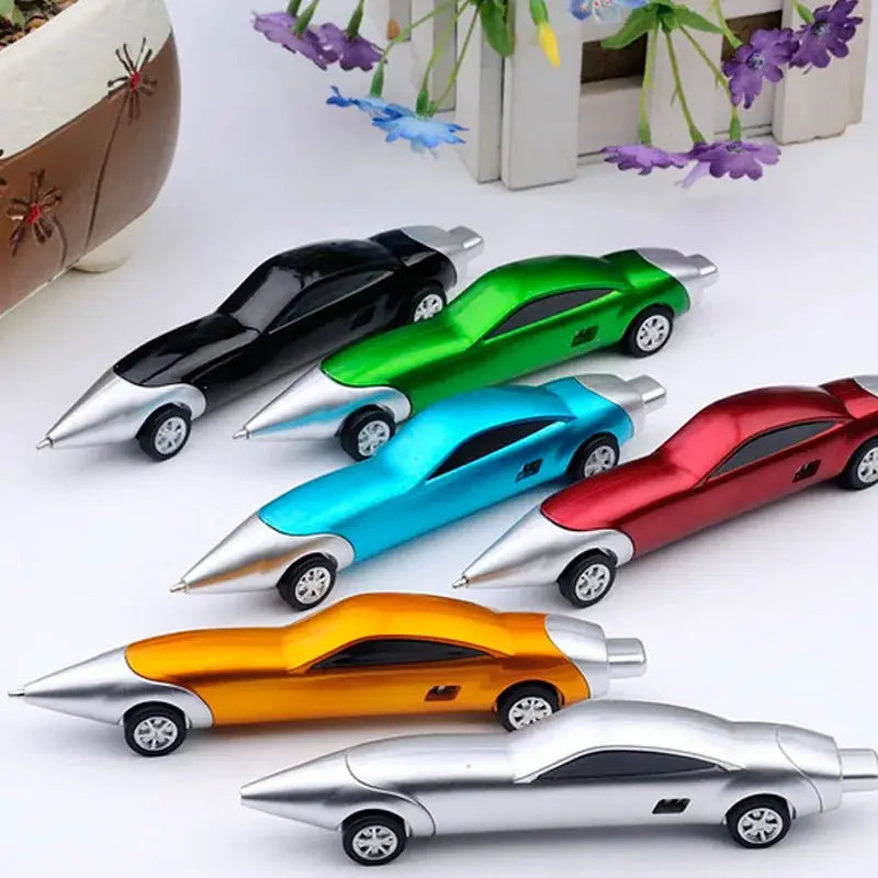 Car-shaped ballpoint pens, candy-colored set of 6 by Simples Market