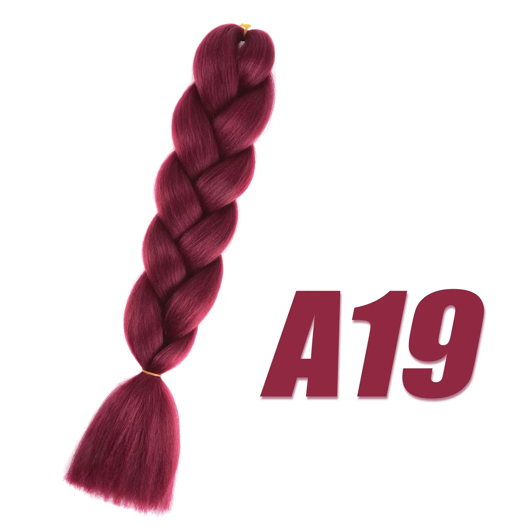 Simples Market synthetic Kanekalon crochet hair; pre-stretched jumbo curly braiding extensions in magenta.