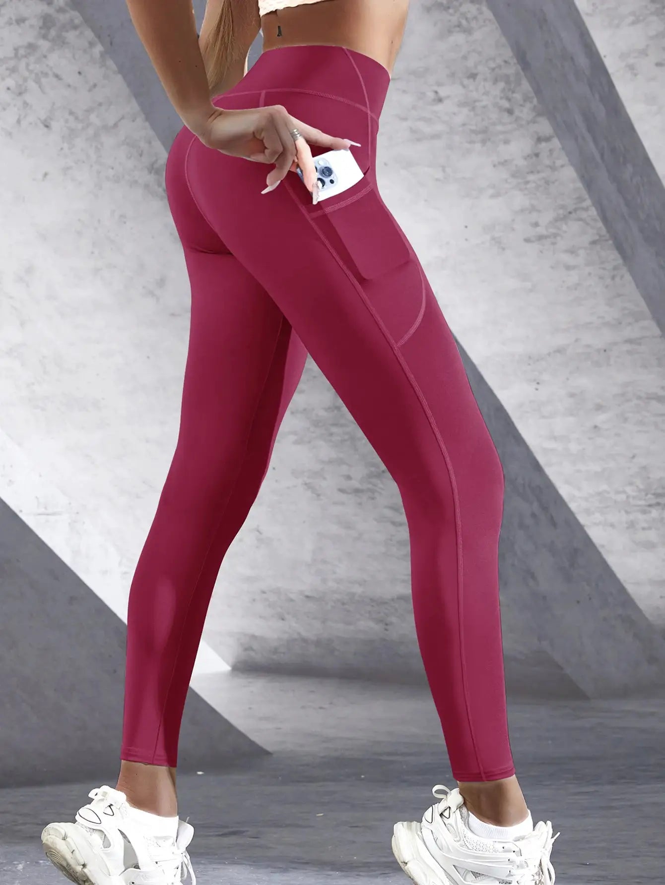 ZenFlex High Waist Yoga Leggings With Pockets Push Up Design For Flattering Shape For Running And Fitness