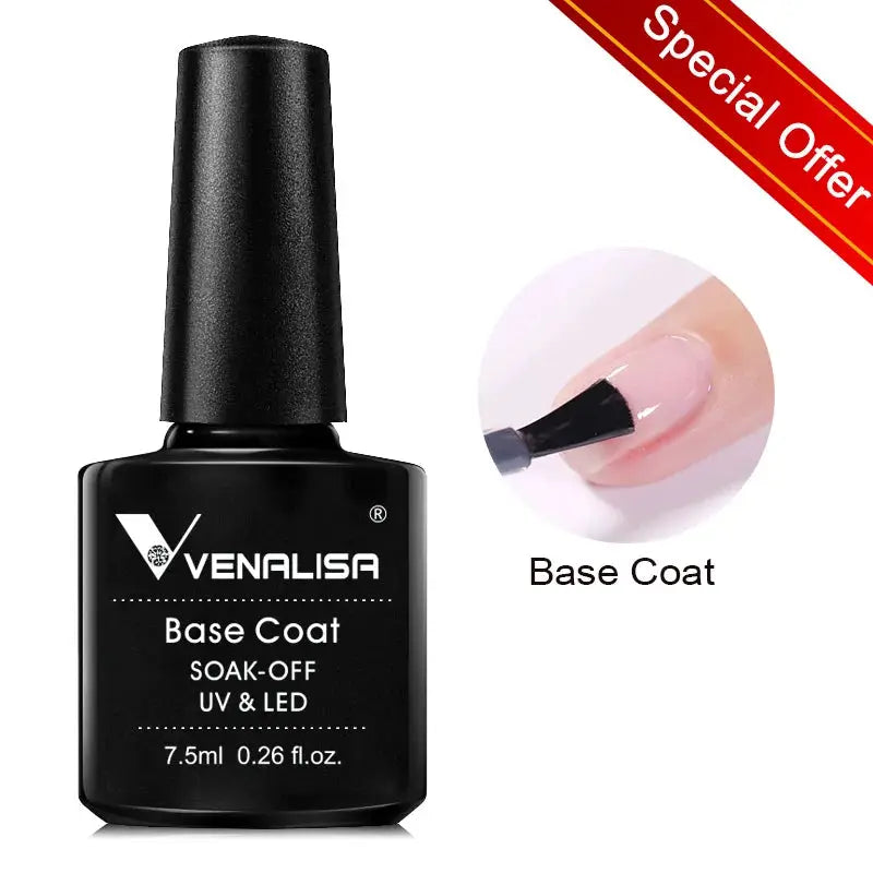 Venalisa 7 5ml Gel Nail Polish Kit 60 Colors Hema Free Milky White Jelly Soak Off UV LED Varnish Full Coverage
