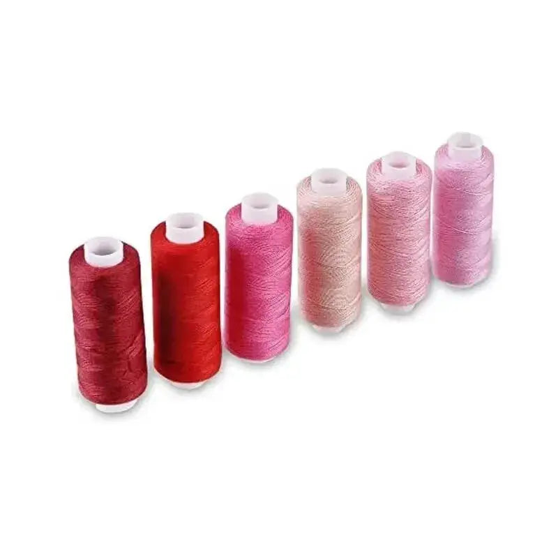 24 Color 100 Percent Polyester Sewing Thread Set For Machine And Hand Embroidery About 40 Meters Per Roll