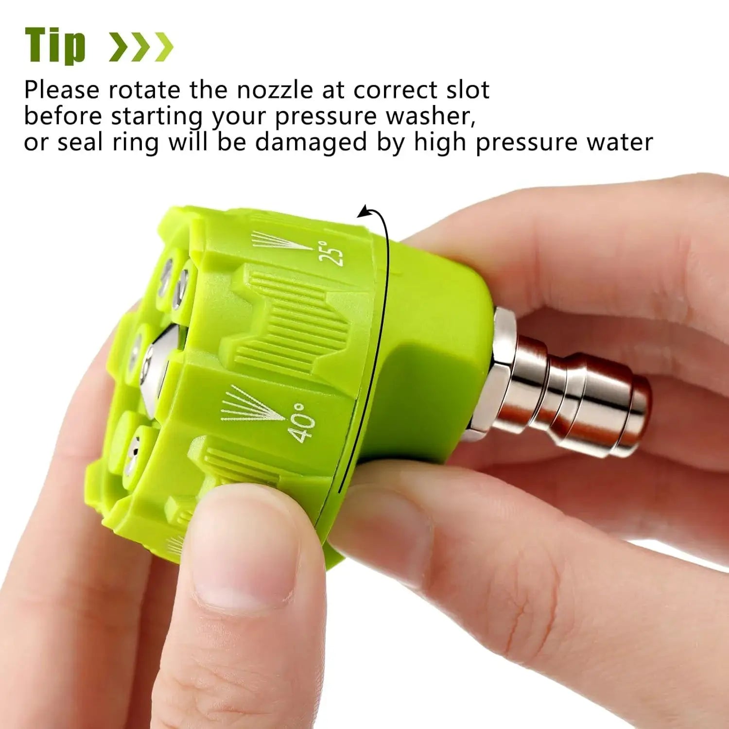 6 In 1 High Pressure Car Wash Nozzle 14 Inch Design With One Quarter Inch Quick Connector Fits Most Pressure Washers