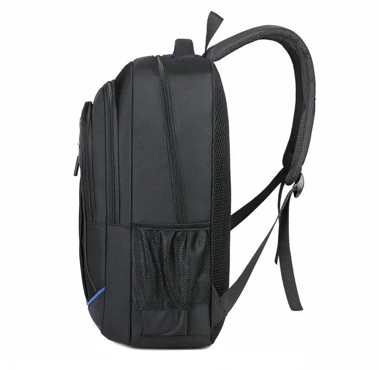 Backpack for men and women, black large-capacity bag for travel, office, and school by Simples Market