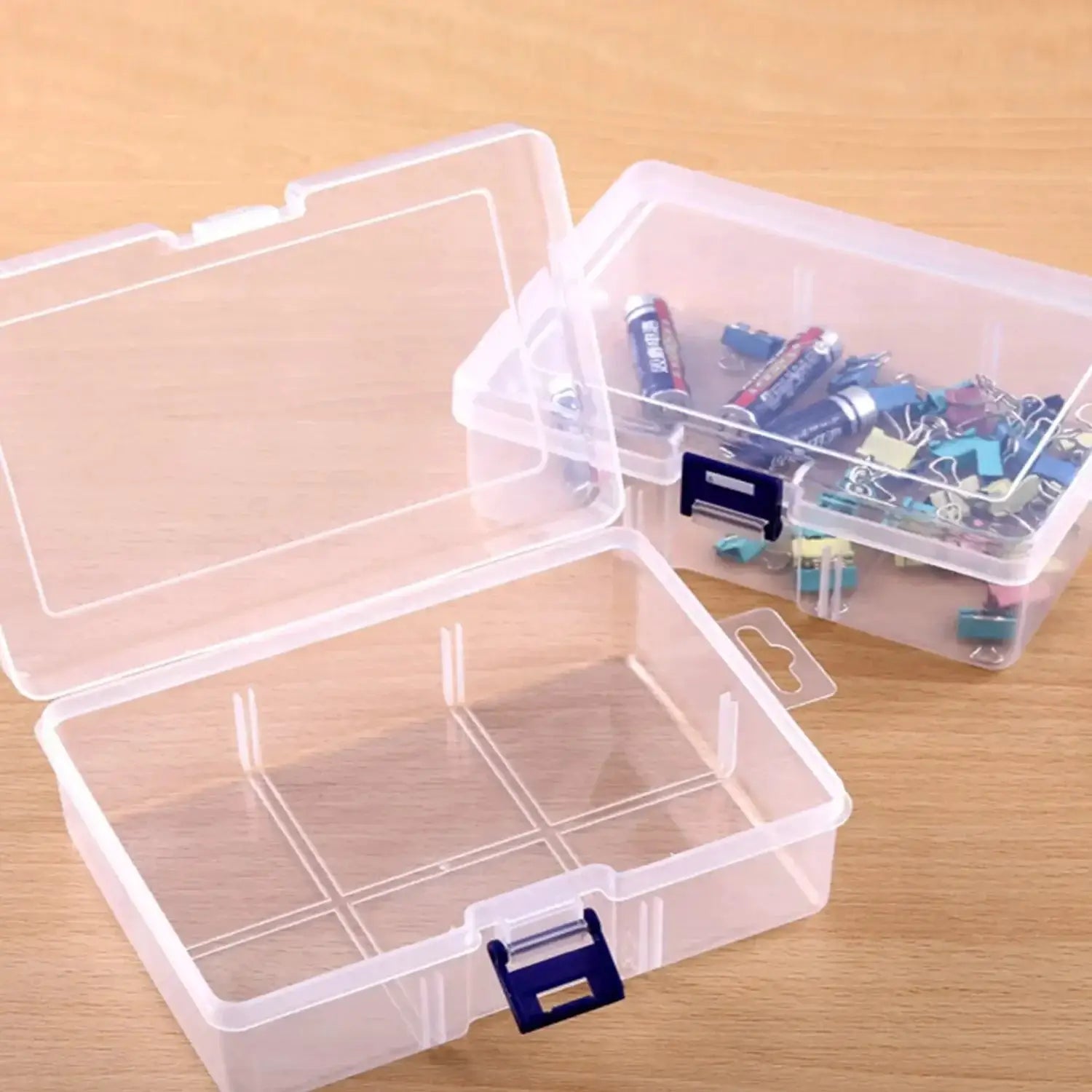 Transparent Plastic Storage Boxes for Jewelry Hardware Accessories and Small Items DIY Crafts and Cosmetics Organizer