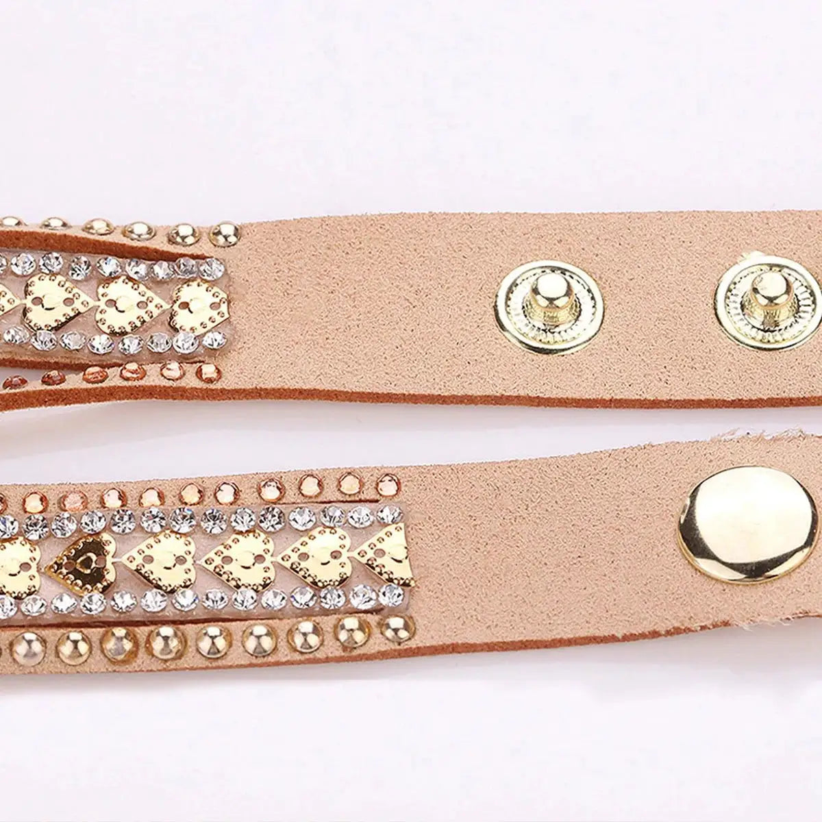 Fashion rhinestone heart-dial women's wristwatch on a long velvet band by Simples Market