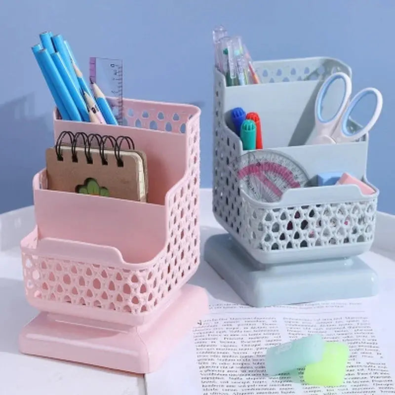 Plastic Desktop Organizer Storage Box for Cosmetics Jewelry and Stationery Makeup Organizer and School Desk Organizer