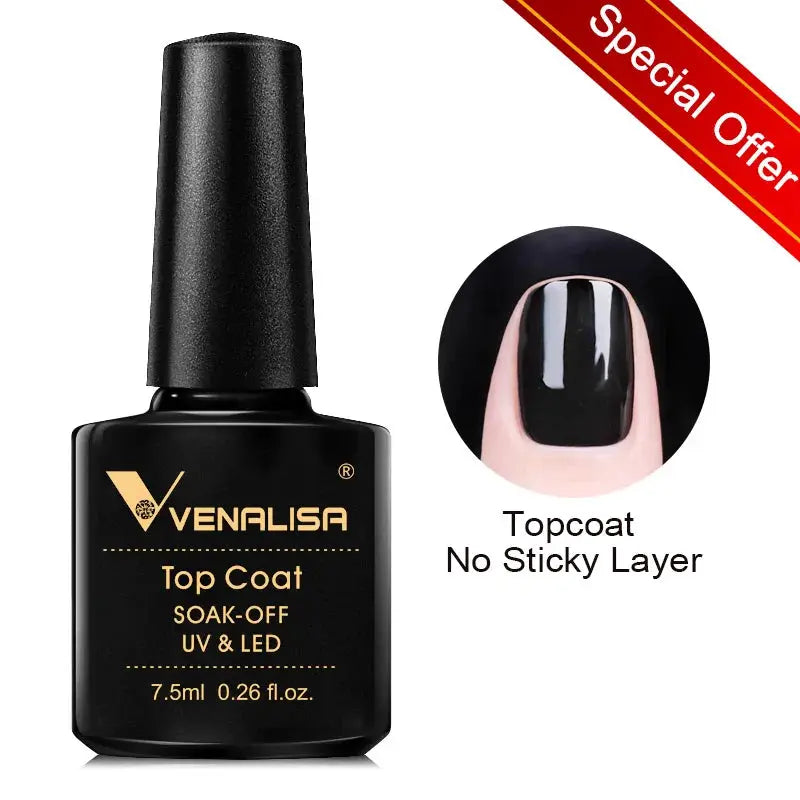 Venalisa 7 5ml Gel Nail Polish Kit 60 Colors Hema Free Milky White Jelly Soak Off UV LED Varnish Full Coverage