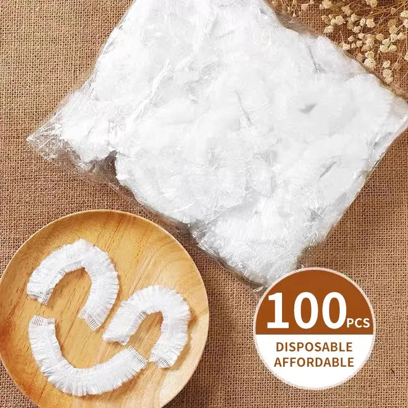 Disposable Plastic Shower Caps Waterproof Hair Protection for Men and Women High Quality