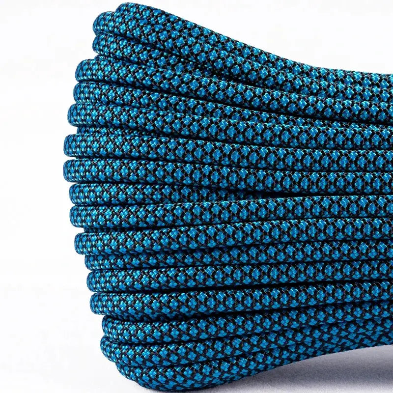 Paracord rope, 4mm diameter, blue/black, Simples Market outdoor camping survival lanyard rope.