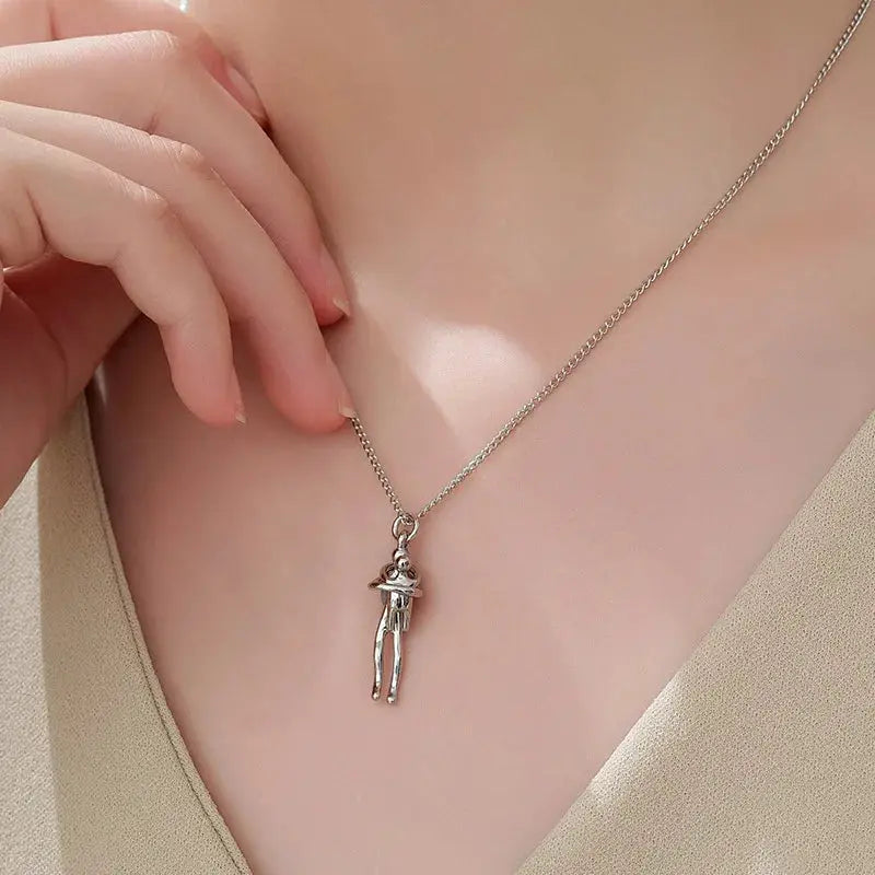 Two Tones Hug Necklace Detachable Mother And Child Pendant DIY Love Jewelry For Family And Special Occasions Gift